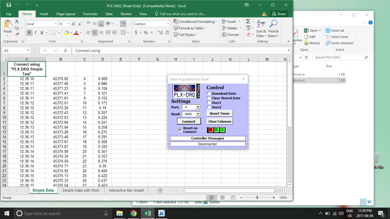 I checked PLX DAQ Object Library but I am not sure what is wrong?